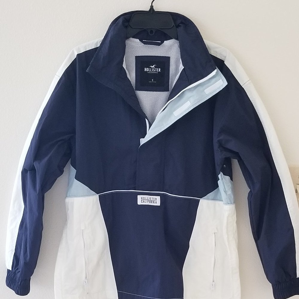 Hollister Men’s Pullover Half Zip Windbreaker Jacket Size Small